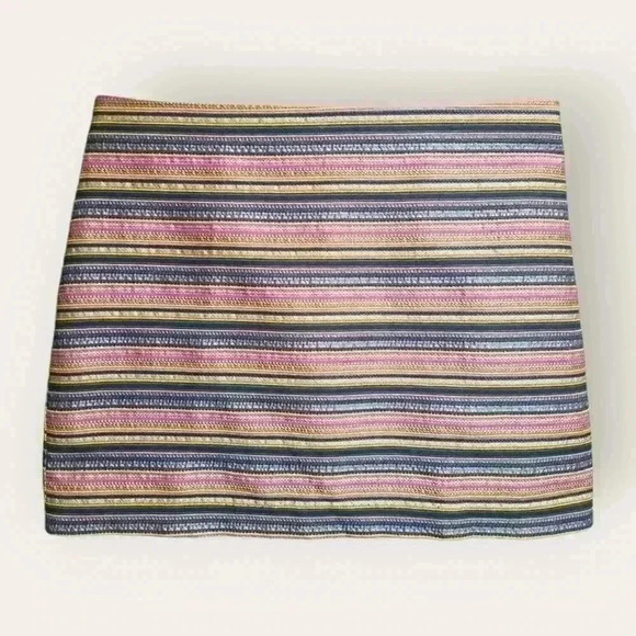 NWOT Trina Turk Mini Skirt Size 2 Colorful Vibrant Striped | Made in California - Picture 3 of 12